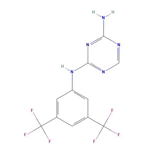 2-AMINO-4-[3,5-BIS(TRIFLUOROMETHYL)PHENYL]AMINO-1,3,5-TRIAZINE (CAS: 66088-50-4) - Related Chemical Product