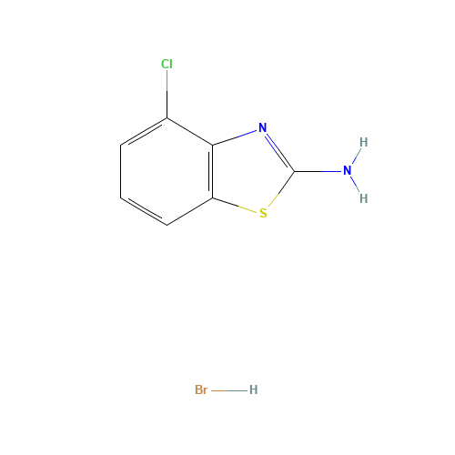 2-AMINO-4-CHLOROBENZOTHIAZOLE HYDROBROMIDE (CAS: 27058-83-9) - Chemical Structure and Molecular Formula 