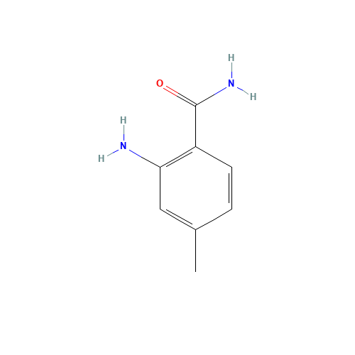 2-Amino-4-methylbenzamide (CAS: 39549-79-6) - Chemical Structure and Molecular Formula 