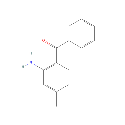 2-AMINO-4-METHYLBENZOPHENONE (CAS: 4937-62-6) - Chemical Structure and Molecular Formula 