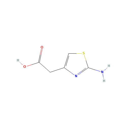 2-Aminothiazol-4-acetic acid (CAS: 29676-71-9) - Chemical Structure and Molecular Formula 