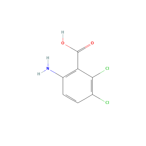 2-AMINO-5,6-DICHLOROBENZOIC ACID (CAS: 20776-60-7) - Chemical Structure and Molecular Formula 