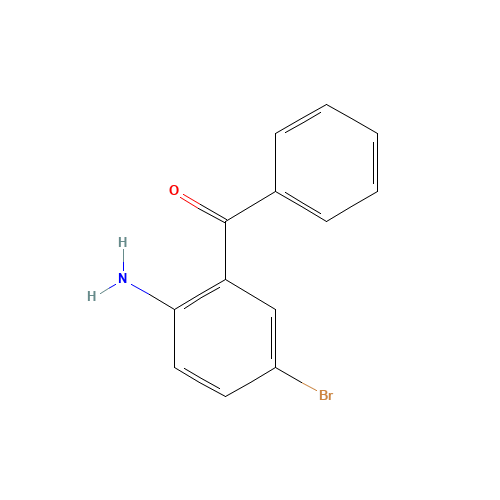 2-AMINO-5-BROMOBENZOPHENONE (CAS: 39859-36-4) - Chemical Structure and Molecular Formula 
