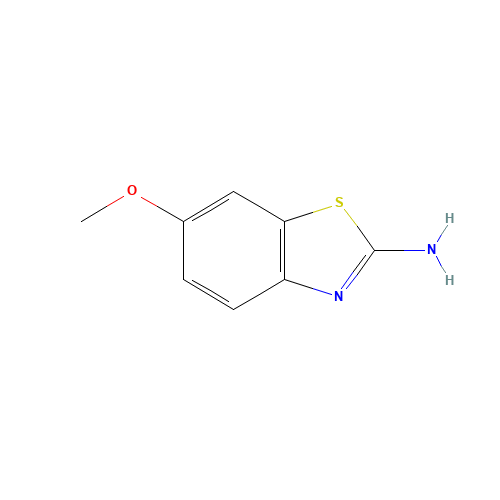 2-Amino-6-methoxybenzothiazole (CAS: 1747-60-0) - Chemical Structure and Molecular Formula 