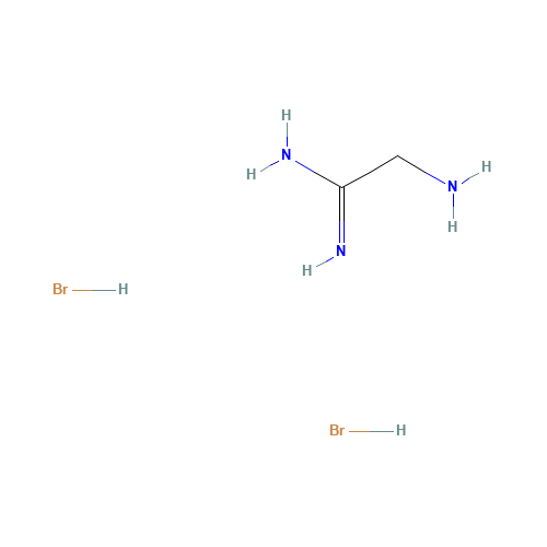 2-Aminoacetamidine dihydrobromide (CAS: 69816-37-1) - Chemical Structure and Molecular Formula 