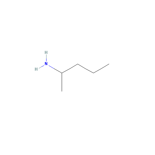 2-AMINOPENTANE (CAS: 63493-28-7) - Chemical Structure and Molecular Formula 