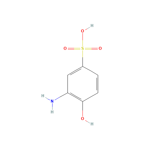 2-Aminophenol-4-sulfonic acid (CAS: 98-37-3) - Chemical Structure and Molecular Formula 