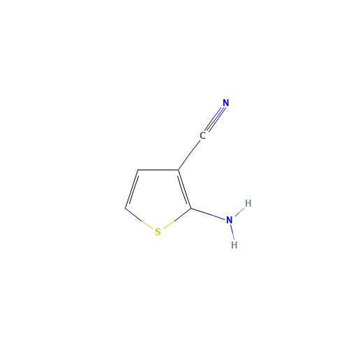 2-AMINO-3-CYANOTHIOPHENE (CAS: 4651-82-5) - Chemical Structure and Molecular Formula 