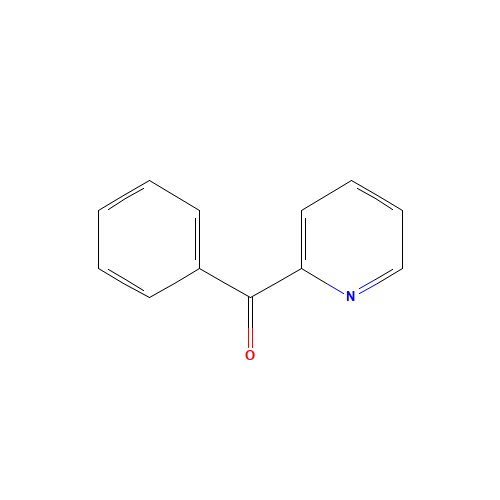 2-Benzoylpyridine (CAS: 91-02-1) - Chemical Structure and Molecular Formula 