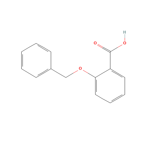2-BENZYLOXYBENZOIC ACID (CAS: 14389-86-7) - Chemical Structure and Molecular Formula 