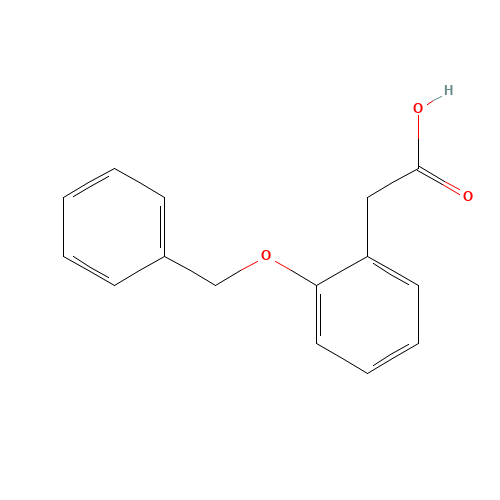 2-BENZYLOXYPHENYLACETIC ACID (CAS: 22047-88-7) - Chemical Structure and Molecular Formula 