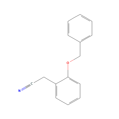 2-BENZYLOXYPHENYLACETONITRILE (CAS: 92552-22-2) - Chemical Structure and Molecular Formula 