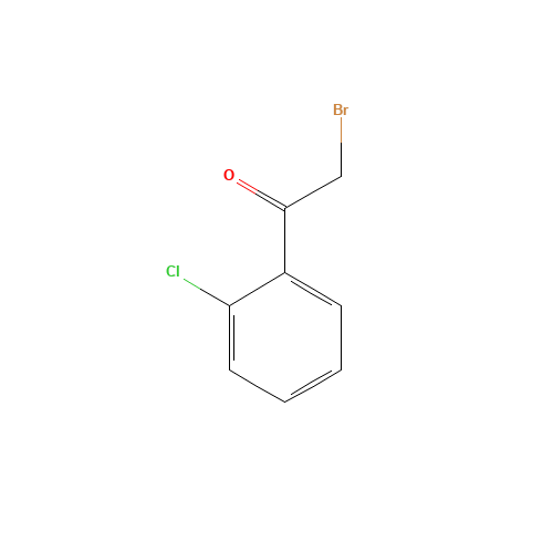 2-Bromo-2'-chloroacetophenone (CAS: 5000-66-8) - Chemical Structure and Molecular Formula 