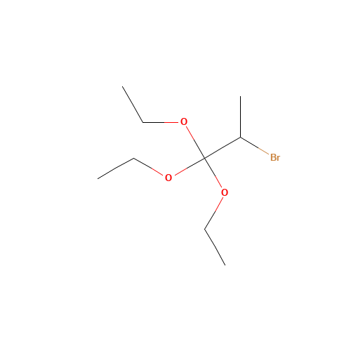 2-BROMO-1,1,1-TRIETHOXYPROPANE (CAS: 42216-95-5) - Chemical Structure and Molecular Formula 