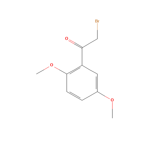2-BROMO-2',5'-DIMETHOXYACETOPHENONE (CAS: 1204-21-3) - Chemical Structure and Molecular Formula 