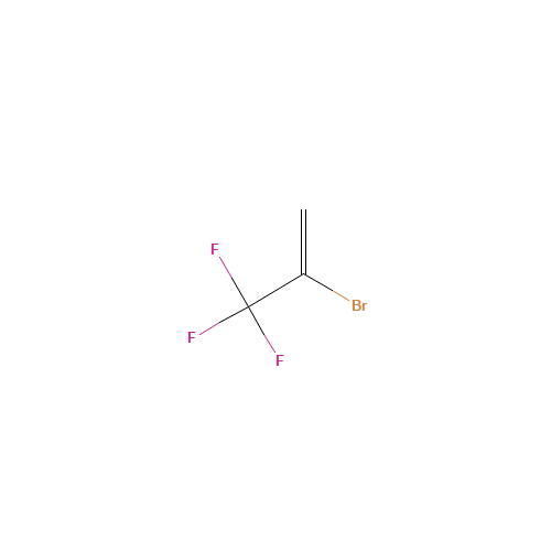 2-BROMO-3,3,3-TRIFLUOROPROPENE (CAS: 1514-82-5) - Chemical Structure and Molecular Formula 