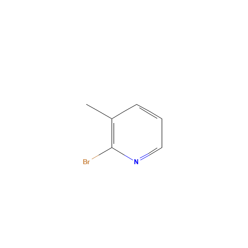 2-Bromo-3-methylpyridine (CAS: 3430-17-9) - Chemical Structure and Molecular Formula 