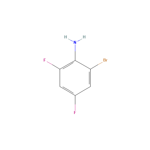 2-Bromo-4,6-difluoroaniline (CAS: 444-14-4) - Chemical Structure and Molecular Formula 