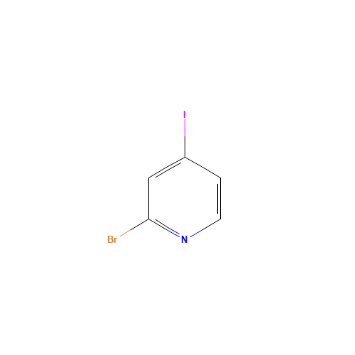 2-Bromo-4-iodopyridine (CAS: 100523-96-4) - Chemical Structure and Molecular Formula 