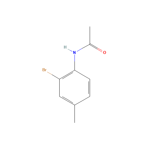 2'-BROMO-4'-METHYLACETANILIDE (CAS: 614-83-5) - Chemical Structure and Molecular Formula 