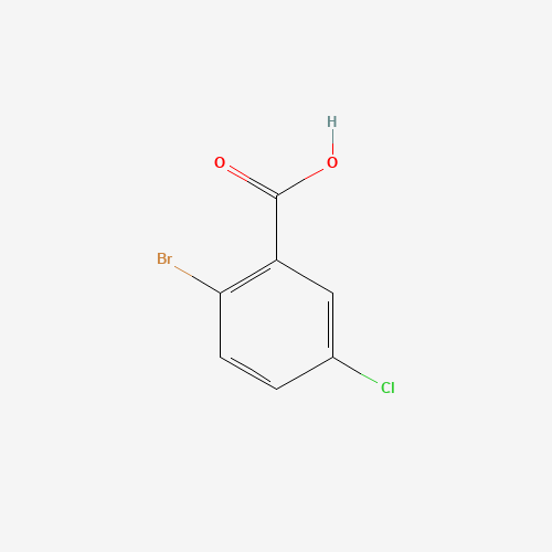 2-Bromo-5-chlorobenzoic acid chemical structure 2-Bromo-5-chlorobenzoic acid (CAS: 21739-93-5) - Chemical Structure and Molecular Formula