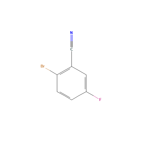 2-Bromo-5-fluorobenzonitrile (CAS: 57381-39-2) - Chemical Structure and Molecular Formula 