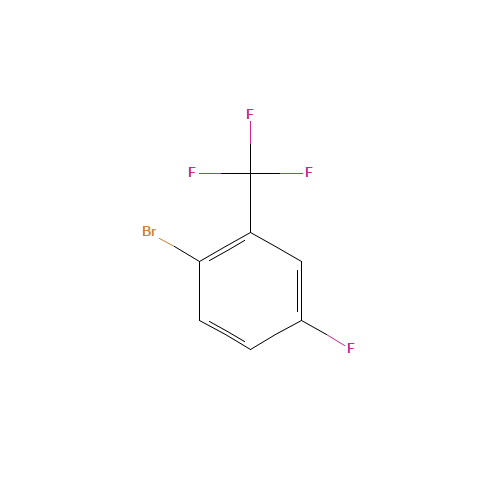 2-Bromo-5-fluorobenzotrifluoride (CAS: 40161-55-5) - Chemical Structure and Molecular Formula 