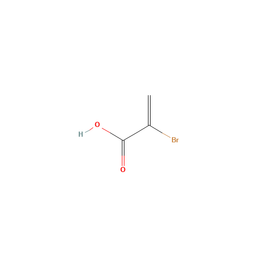 2-BROMOACRYLIC ACID (CAS: 10443-65-9) - Chemical Structure and Molecular Formula 