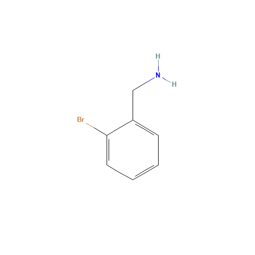 2-BROMOBENZYLAMINE (CAS: 3959-05-5) - Chemical Structure and Molecular Formula 