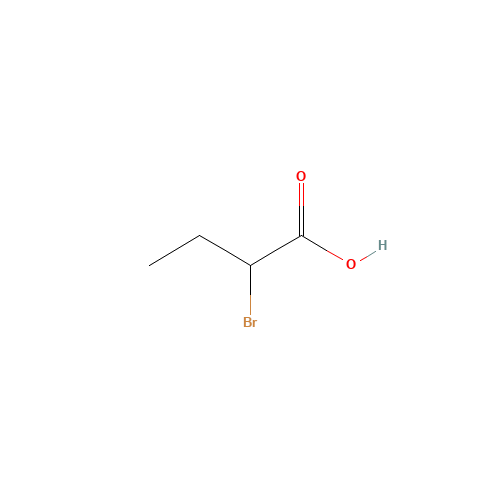 2-Bromobutyric acid (CAS: 80-58-0) - Chemical Structure and Molecular Formula 
