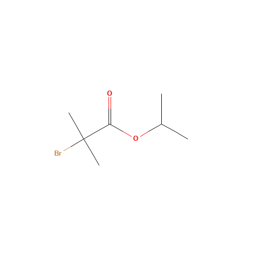 Isopropyl 2-bromo-2-methylpropanoate (CAS: 51368-55-9) - Chemical Structure and Molecular Formula 