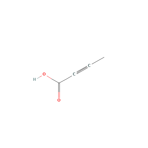 2-Butynoic acid (CAS: 590-93-2) - Chemical Structure and Molecular Formula 