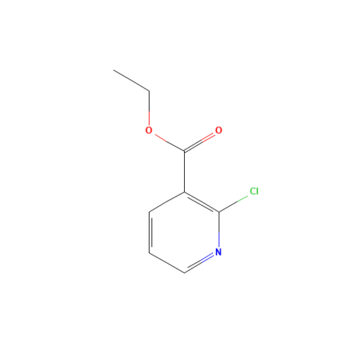 Ethyl 2-chloronicotinate (CAS: 1452-94-4) - Chemical Structure and Molecular Formula 