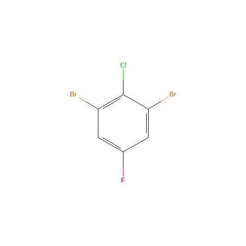 1-CHLORO-2,6-DIBROMO-4-FLUOROBENZENE (CAS: 179897-90-6) - Chemical Structure and Molecular Formula 