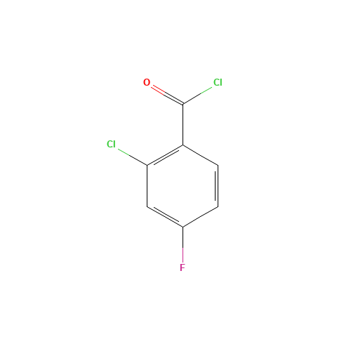 2-Chloro-4-fluorobenzoyl chloride (CAS: 21900-54-9) - Chemical Structure and Molecular Formula 