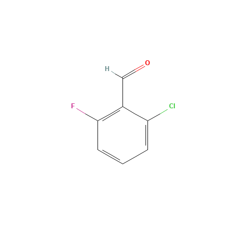 2-Chloro-6-fluorobenzaldehyde (CAS: 387-45-1) - Chemical Structure and Molecular Formula 