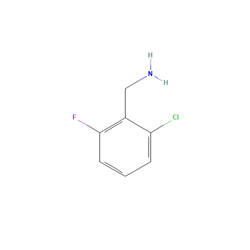 2-CHLORO-6-FLUOROBENZYLAMINE (CAS: 15205-15-9) - Chemical Structure and Molecular Formula 