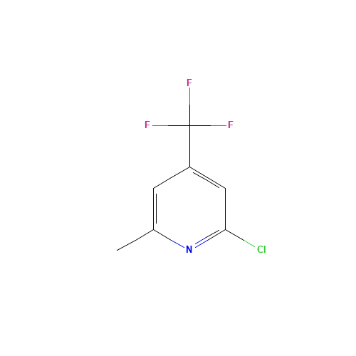 2-Chloro-6-methyl-4-(trifluoromethyl)pyridine (CAS: 22123-14-4) - Chemical Structure and Molecular Formula 