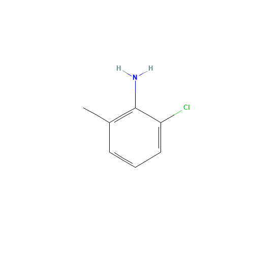 2-Chloro-6-methylaniline (CAS: 87-63-8) - Chemical Structure and Molecular Formula 