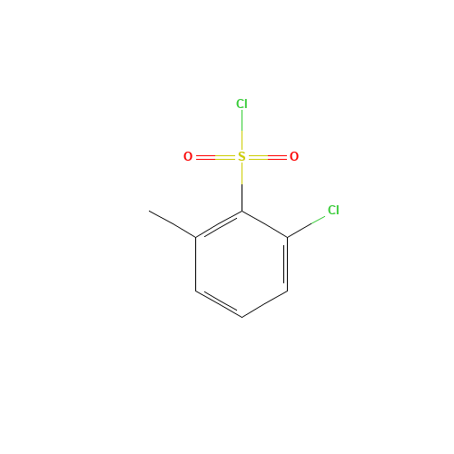 2-CHLORO-6-METHYLBENZENESULFONYL CHLORIDE (CAS: 25300-37-2) - Chemical Structure and Molecular Formula 