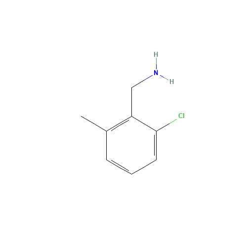 2-CHLORO-6-METHYLBENZYLAMINE (CAS: 57264-46-7) - Chemical Structure and Molecular Formula 