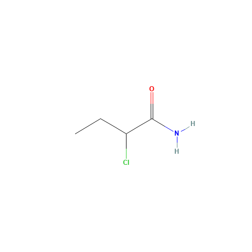 2-CHLOROBUTYRAMIDE (CAS: 7462-73-9) - Chemical Structure and Molecular Formula 