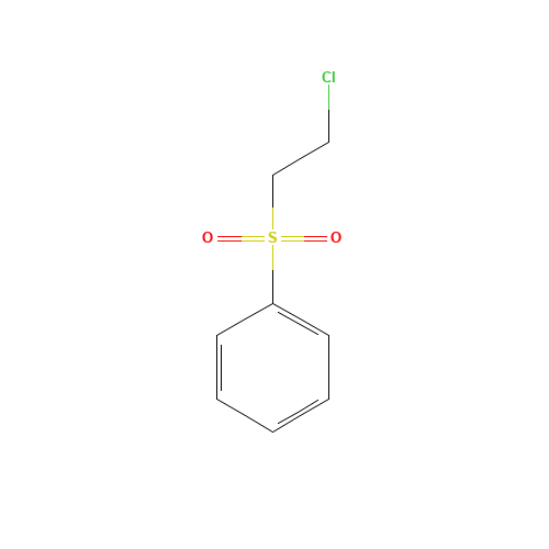 2-CHLOROETHYL PHENYL SULFONE (CAS: 938-09-0) - Chemical Structure and Molecular Formula 