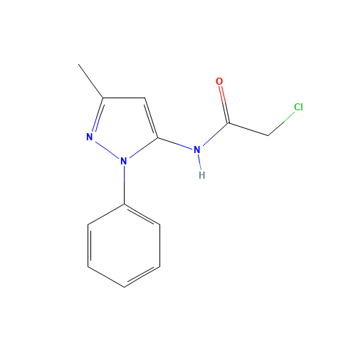 2-CHLORO-N-(3-METHYL-1-PHENYL-1H-PYRAZOL-5-YL)ACETAMIDE (CAS: 300727-15-5) - Related Chemical Product