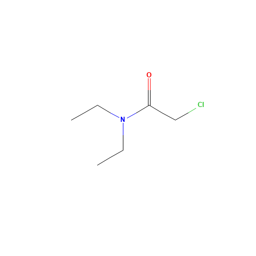 N,N-Diethylchloroacetamide (CAS: 2315-36-8) - Chemical Structure and Molecular Formula 