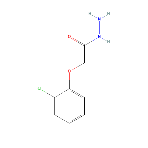 2-CHLOROPHENOXYACETIC ACID HYDRAZIDE (CAS: 36304-40-2) - Chemical Structure and Molecular Formula 