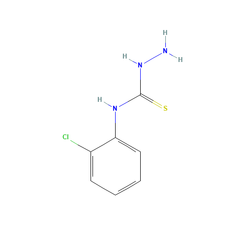 4-(2-CHLOROPHENYL)-3-THIOSEMICARBAZIDE (CAS: 42135-75-1) - Chemical Structure and Molecular Formula 