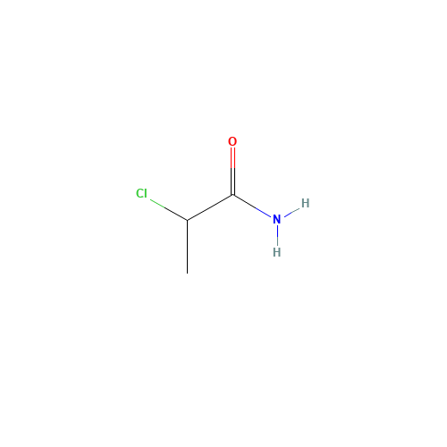2-CHLOROPROPIONAMIDE (CAS: 27816-36-0) - Chemical Structure and Molecular Formula 