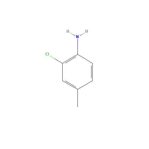 2-Chloro-4-methylaniline (CAS: 615-65-6) - Chemical Structure and Molecular Formula 