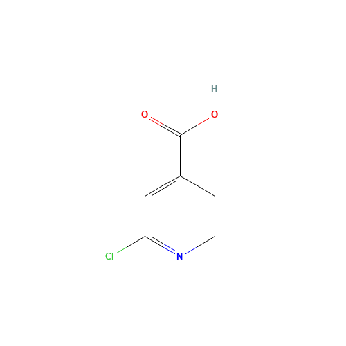 2-Chloro-4-pyridinecarboxylic acid (CAS: 6313-54-8) - Chemical Structure and Molecular Formula 
